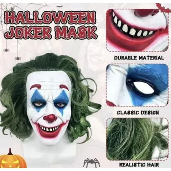 Karnevalová maska Realistická hororová 3D maska - HALLOWEEN - JOKER (A) (Značka: OUMDON)