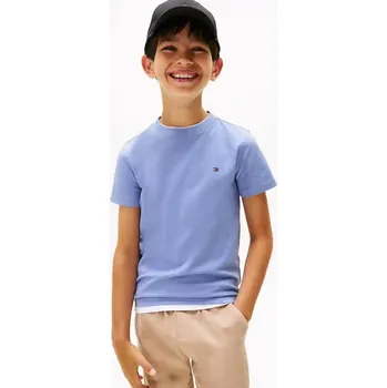 Dětské bavlněné tričko Tommy Hilfiger KB0KB06879.74.122.9BYA modrá 55X, vel. 74