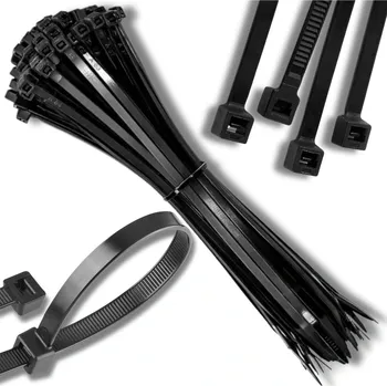 Křeslo Camerazar Odolné nylonové černé kabelové pásky 200x2.5mm 100 ks
