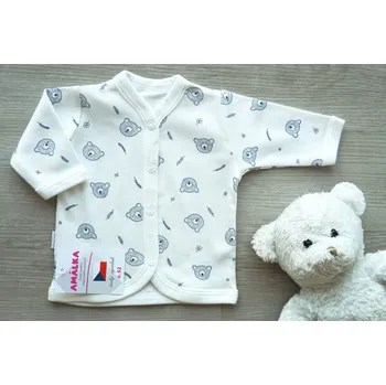 Kojenecká bunda AMÁLKA Bavlněný, kojenecký kabátek, medvídci Velikost: 62