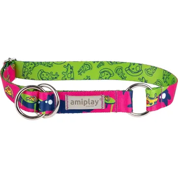 Obojek pro psa Obojek pro psy polostahovací MIKO růžová velikost M, L, XL Rozměr: L - 32-50x2,5 cm