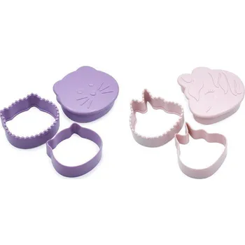 Vykrajovátko Melii Vykrajovátko na sendviče 3v1, 2 ks Jednorožec/ kočička