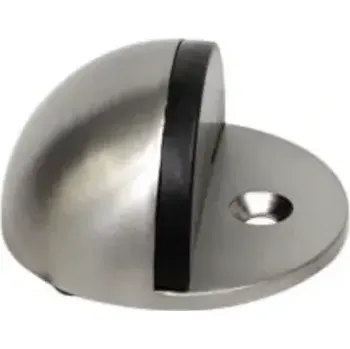 Dveřní zarážka podlahová nikl matná