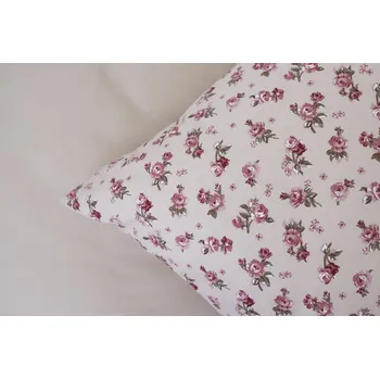 Povlečení Podpěrová s.r.o. Bavlněné povlečení MANON RŮŽE / UNI béžová Velikost: 140x220 cm (1 ks), 70x90 cm (1 ks)