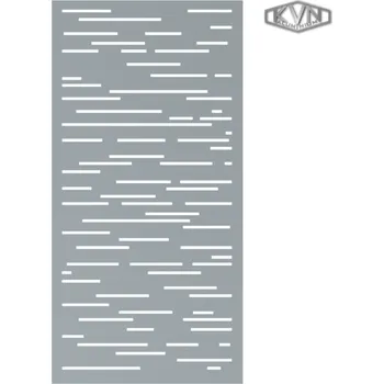 Příslušenství pro plot Designová výplň, rozměr 1000x2000x3,0mm, laserem vypálený vzor 8311, AL plech, bez povrchové úpravy