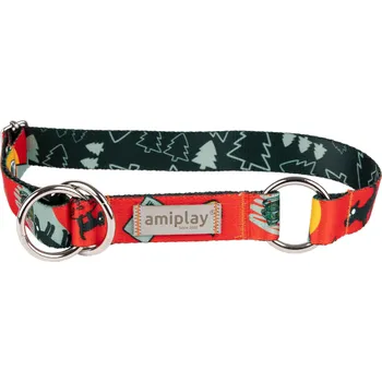 Obojek pro psa Obojek pro psy polostahovací MIKO červená velikost M, L, XL Rozměr: M - 26-40x2,0 cm