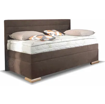 Postel Postel boxspring VENETO s bočním čelem a úložným prostorem 100x200