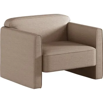 Křeslo Tmavě béžové čalouněné křeslo MICADONI Abby