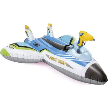 Trysková nafukovací matrace s vodní pistolí, modrá, INTEX