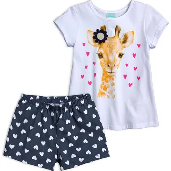 Dívčí pyžamo Dívčí pyžamo svítící ve tmě KYLY ŽIRAFA bílé Velikost: 128