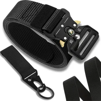 Opasek Camerazar Černý taktický opasek s kompasem a zapínáním na sponu