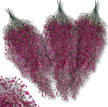 umělá květina Camerazar Pověšené dekorativní květiny umělá vrba 3ks pnoucí růžové