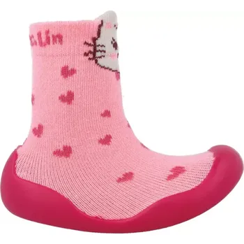 Dívčí tenisky Ponožkoboty Garvalin Calcetin corazones rosa 23