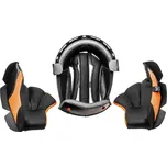 lícnice a klobouk pro přilby Cross Cup Two/Sonic Junior, CASSIDA, dětská (černá/šedá/oranžová)