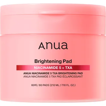 Anua – Niacinamide 5 TXA Brightening Pad – Rozjasňující pleťové polštářky s tranexamovou kyselinou – 60 ks