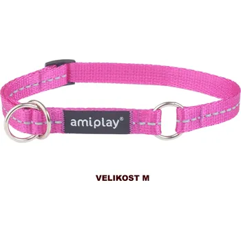Obojek pro psa Obojek pro psy polostahovací REFLEX růžová velikost M, L, XL Rozměr: XL - 40-60x2,5 cm