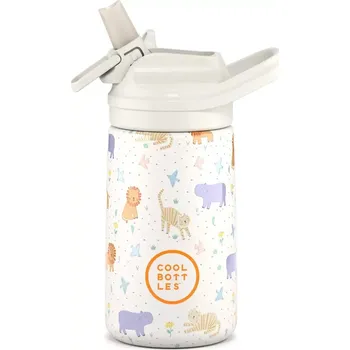 Termoska Dětská nerezová termoláhev COOL BOTTLES Kiddie Roar Time 350 ml 3D