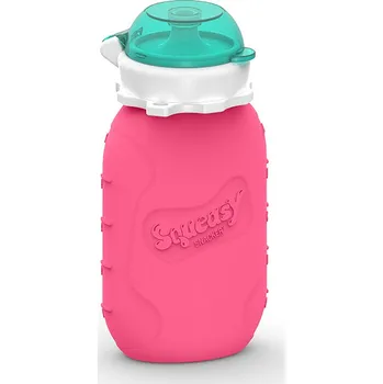 Svačinový box SQUEASY GEAR silikonová kapsička 180ml Barva: Růžová