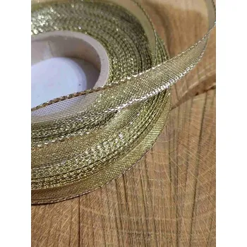 Stuha Stuha šíře 10 mm barva zlatá