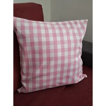 Povlak na dekorativní polštářek Povlak na polštář, růžové kostky