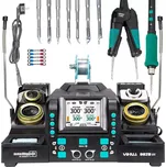 YIHUA 982D-III profesionální kombinovaná pájecí stanice s kleštěmi, hroty C210+C120