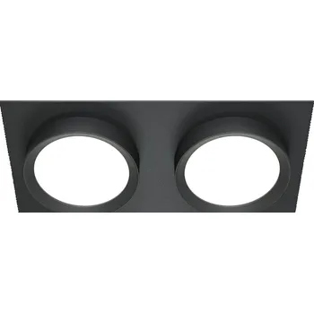 Bodové svítidlo Maytoni Dvojité zabudované svítidlo Hoop Square Double Barva: Černá DL086-02-GX53-SQ-B Dvojité zabudované svítidlo Hoop Square Double