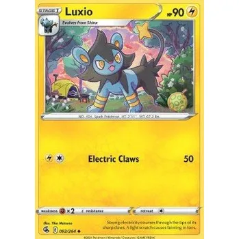 Sběratelská karetní hra Pokémon FST 092/264 Luxio - Fusion Strike Stav: Near Mint, Verze: REVERSE HOLO