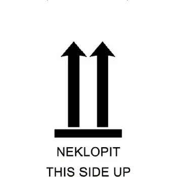 Samolepící etiketa Samolepicí etiketa s nápisem NEKLOPIT 100x70 mm, 500 ks na roli