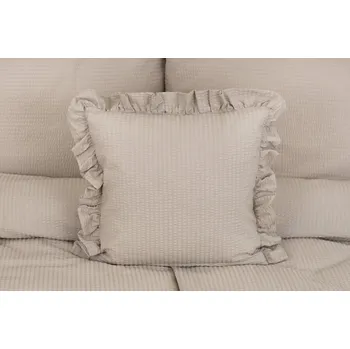 Polštář Podpěrová s.r.o. Polštář s kanýrem BÉŽOVÝ Velikost: Bavlněný povlak s kanýrem 40x40 cm N