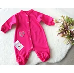 AMÁLKA Bavlněný, kojenecký overal, malinový Velikost: 92