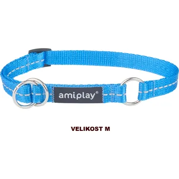 Obojek pro psa Obojek pro psy polostahovací REFLEX modrá velikost M, L, XL Rozměr: L - 32-50x2,5 cm