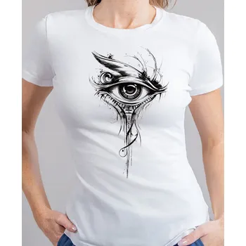 Pánské tričko STRIKER Dámské tričko ART Horus Barva: Bílá, Velikost: XXL