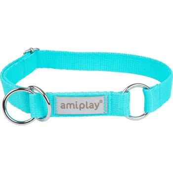 Obojek pro psa Obojek pro psy polostahovací RUMBA tyrkysová velikost M, L, XL Rozměr: L - 32-50x2,5 cm