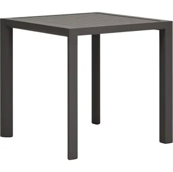 Zahradní stůl Šedý kovový zahradní jídelní stůl Kave Home Culip 77 x 77 cm