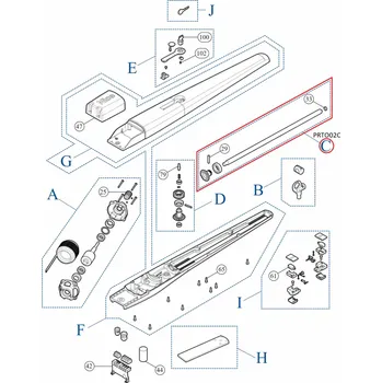 Závitová tyč NICE PRTO02C kit - závitová tyč 20x16 4P, TOONA5015/5016