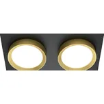 Maytoni Dvojité zabudované svítidlo Hoop Square Double Barva: Černá / Zlatá DL086-02-GX53-SQ-BG Dvojité zabudované svítidlo Hoop Square Double