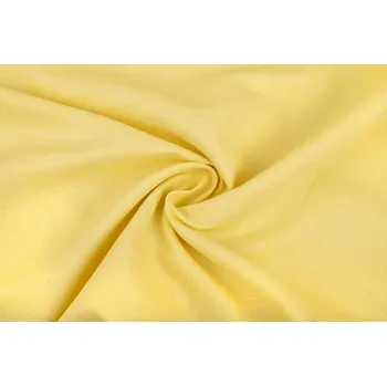 Lněná tkanina 60 % len / 40 % viskóza žlutá