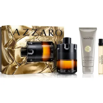 Pánský parfém Azzaro The Most Wanted Azzaro The Most Wanted Parfum parfém 100 ml + Azzaro The Most Wanted Parfum parfém 10 ml + Azzaro The Most Wanted sprchový gel a šampon 2 v 1 75 ml