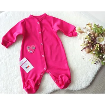 Kojenecký overall AMÁLKA Bavlněný, kojenecký overal, malinový Velikost: 80