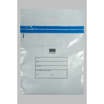 Obalový materiál LDPE taška s bezpečnostní páskou (transparentní) (100 ks)