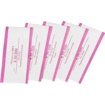 Papírová páska na Euro bankovky 500,-Euro, slovenský potisk (1000 ks)