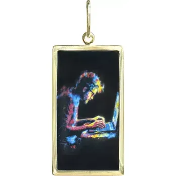 Přívěsek Aljančič Miniartion Spisovatel žluté zlato