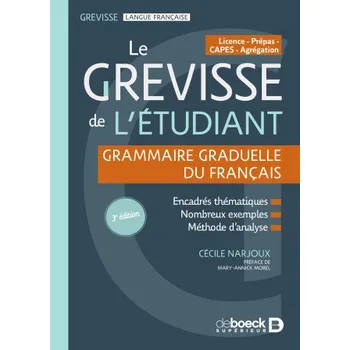 Francouzský jazyk Le Grevisse de l'étudiant - Grammaire: Grammaire graduelle du français – Narjoux (FR)