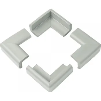 Dětský bezpečnostní prvek Ochrana ostrých rohů měkká - šedá