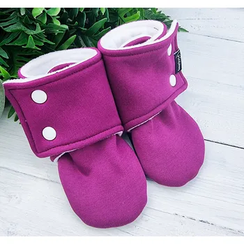 Capáčky Kulišárny Capáčky barefoot s fleesem WARM FUCHSIA VELIKOST: 3 délka stélky: 13cm