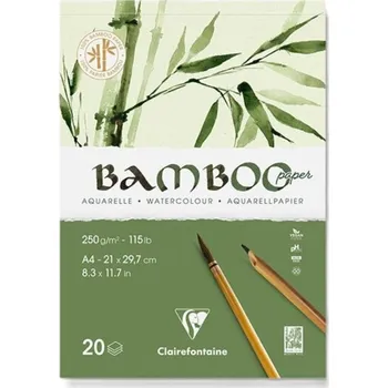 Výtvarný papír Akvarelový blok Clairefontaine Bamboo A4 250g/m² 20 listů