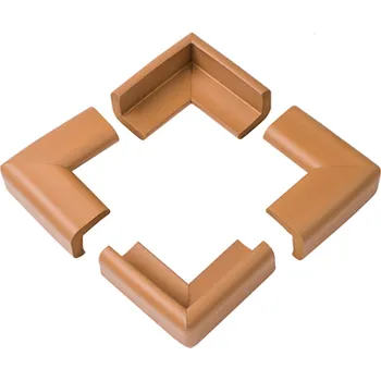 Dětská zábrana Ochrana ostrých rohů měkká - hnědá