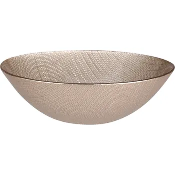 Skleněná mísa SERVING 15 cm champagne