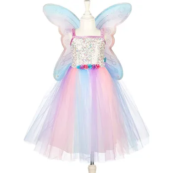 Karnevalový kostým Souza! - dětský kostým Felicity s motýlími křídly - 8-10 let, 128-140 cm