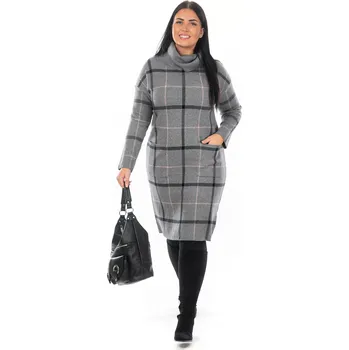 Dámské šaty Dámské šaty FALLON 40/42 Světle šedá